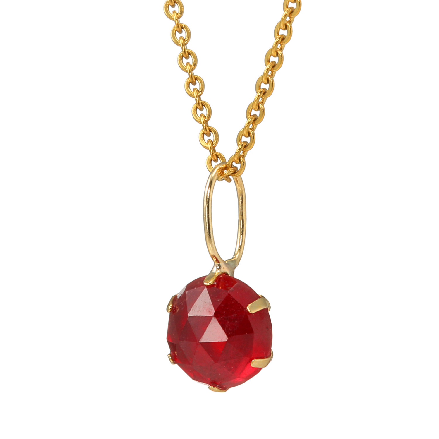 カレイドスコピオ １８Ｋ １カラットＵＰ ルビー ステンレスチェーン ペンダント