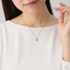 カレイドスコピオ １８Ｋ アリゾナ産ターコイズ ステンレスチェーン ペンダント