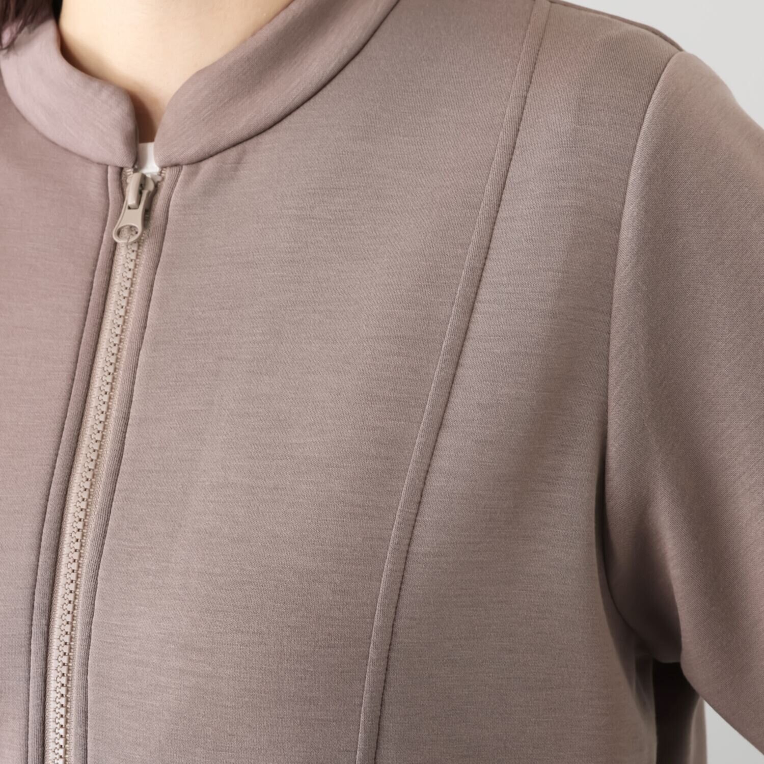 ゼラールスポーツ 新鮮シルエット！ ファインループジャージー ラウンドフォルム ライダースジャケット