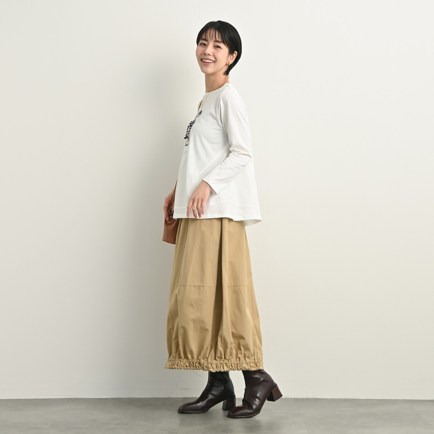 ゼラールスポーツ コットン１００％ 刺しゅうモティーフ ロングスリーブ プルオーバー