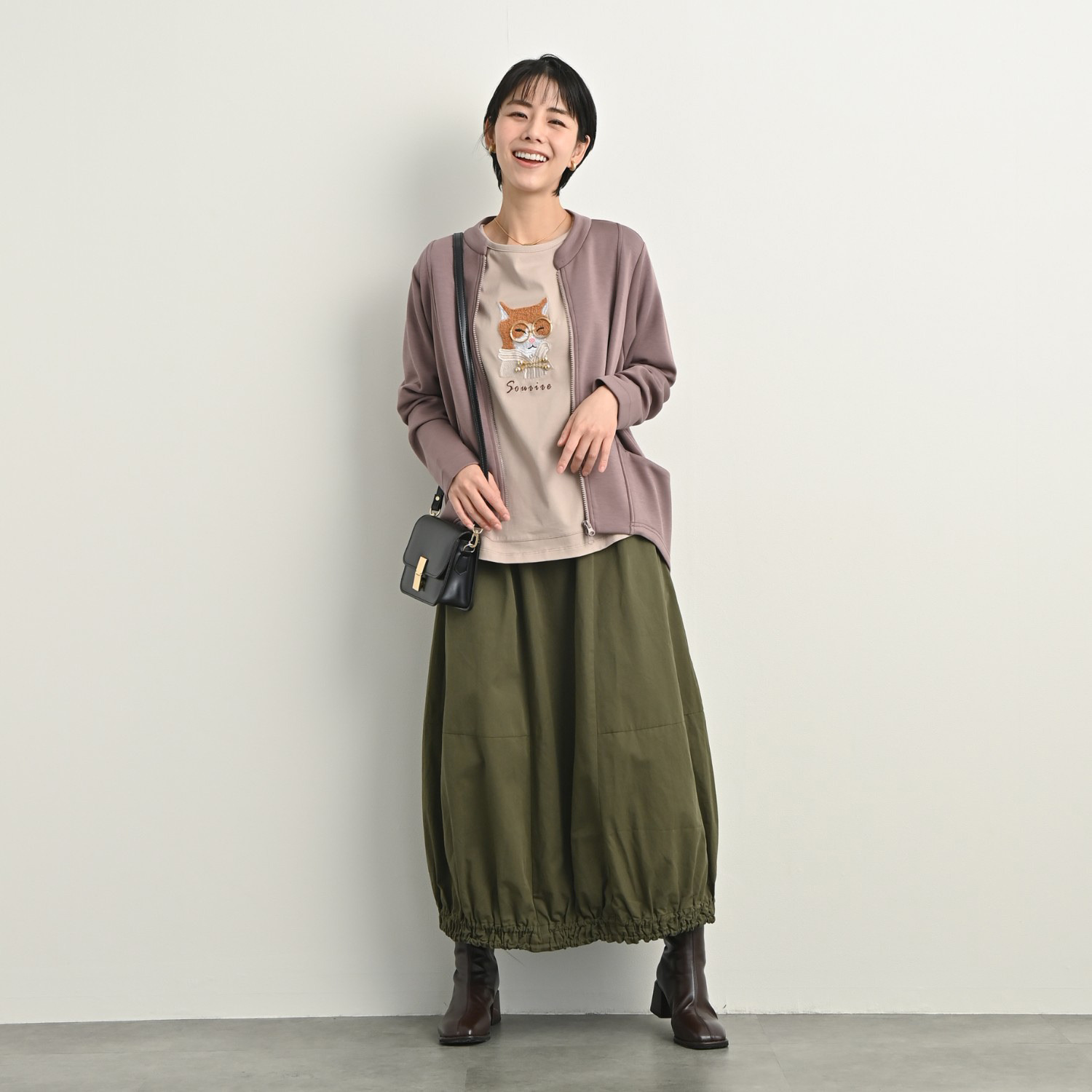 ゼラールスポーツ コットン１００％ 刺しゅうモティーフ ロングスリーブ プルオーバー