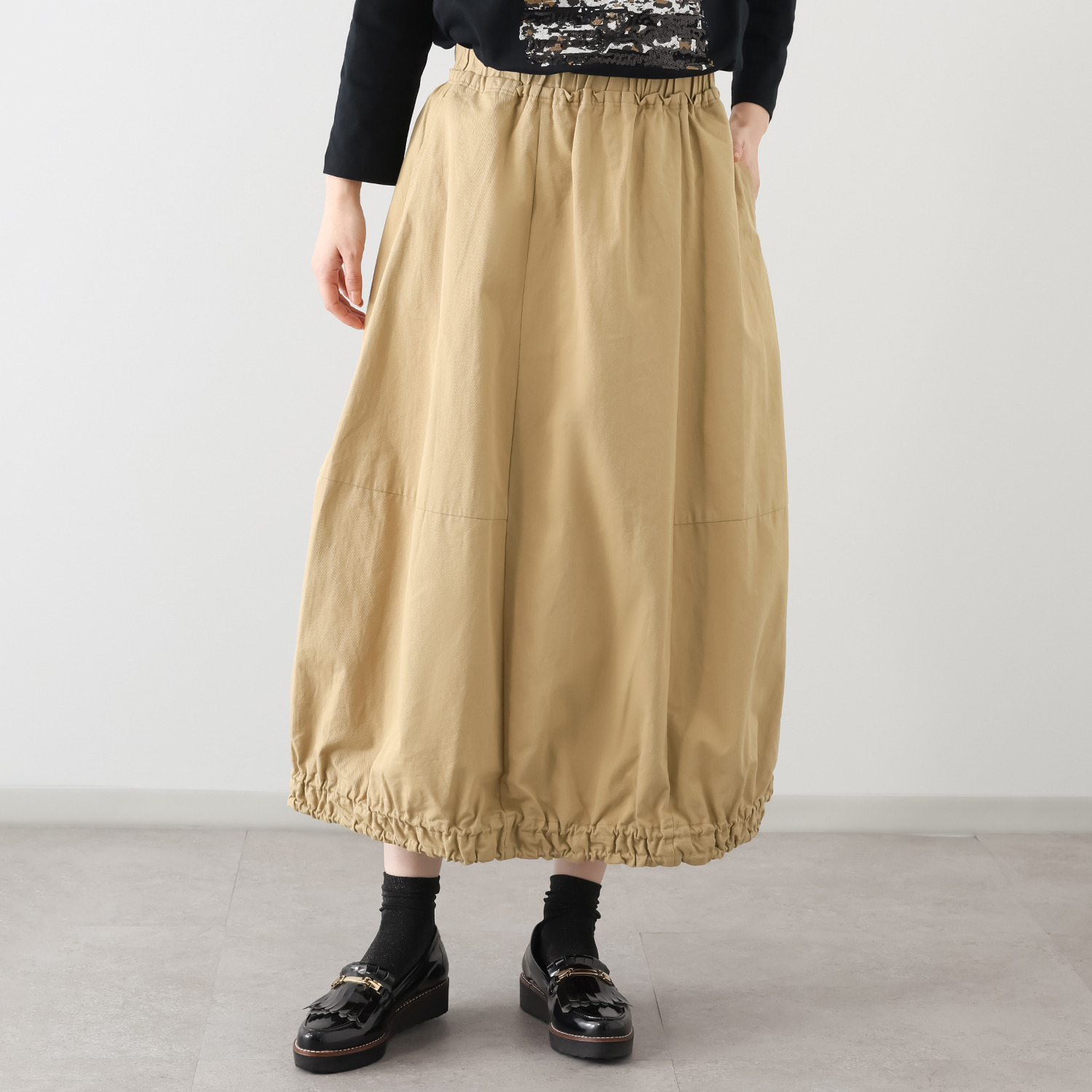 ゼラールスポーツ ハンサムツイル パネル切替 バルーンスカート