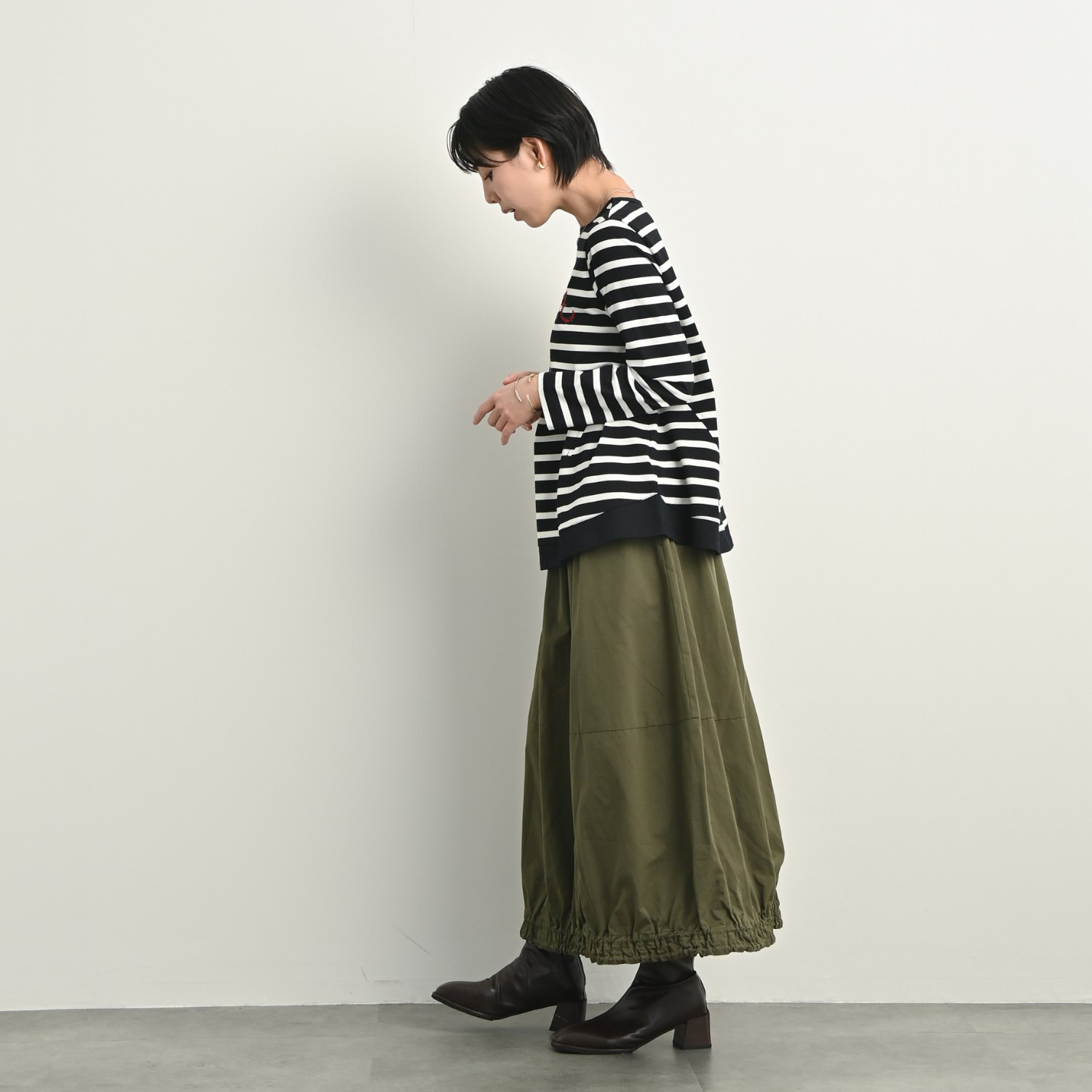 ゼラールスポーツ ハンサムツイル パネル切替 バルーンスカート