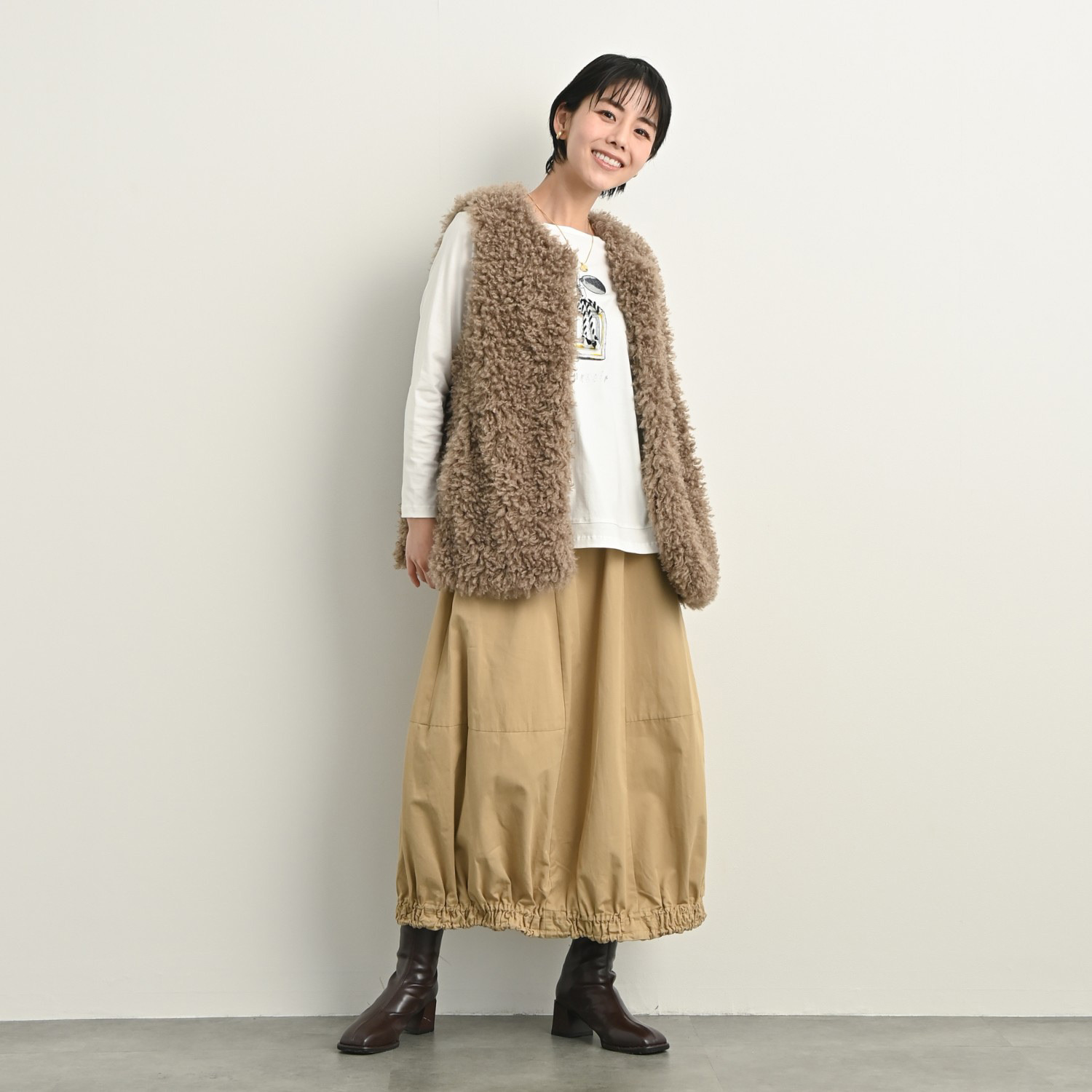 ゼラールスポーツ ハンサムツイル パネル切替 バルーンスカート