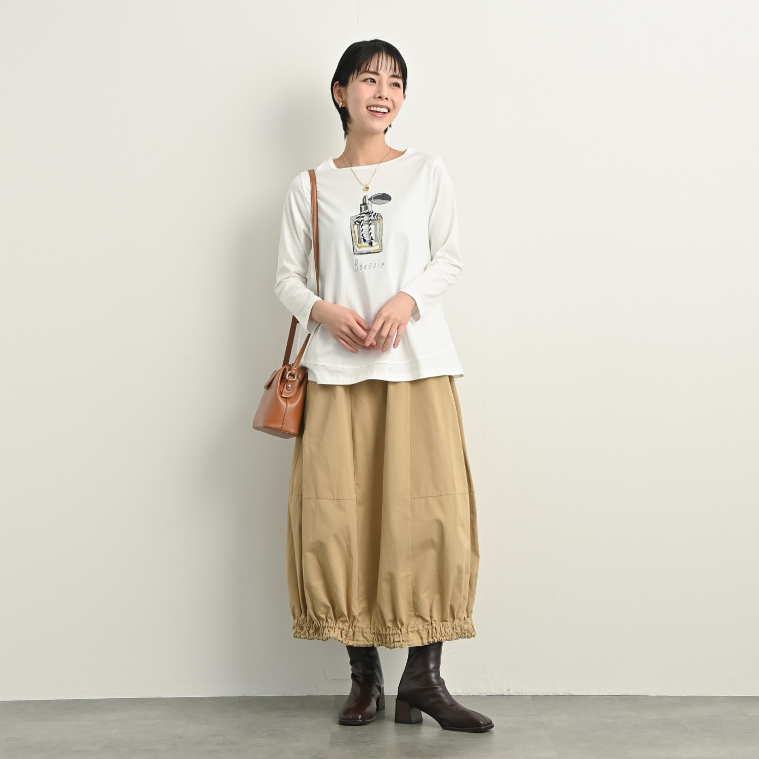 ゼラールスポーツ ハンサムツイル パネル切替 バルーンスカート