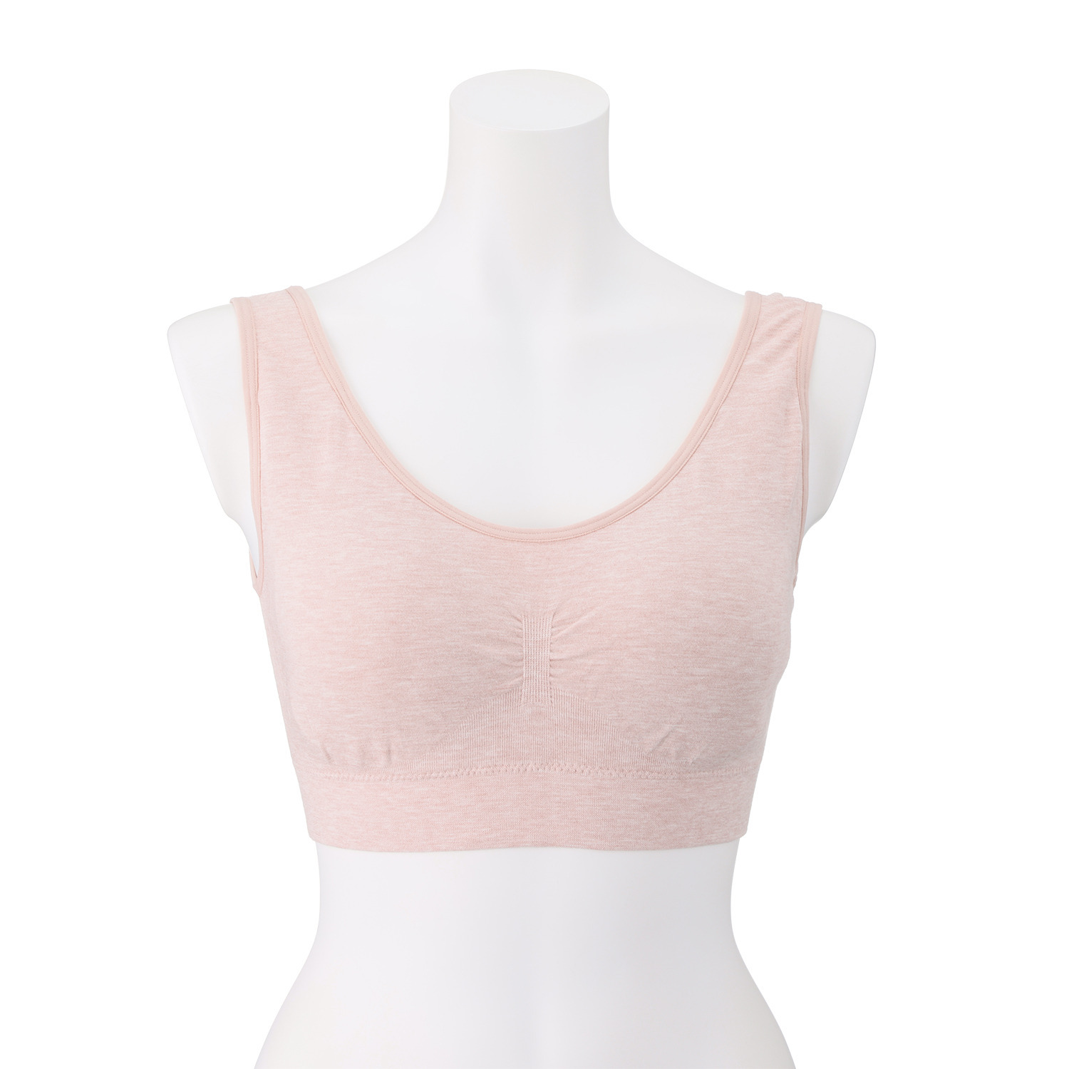 おしり家 サイズ選び不要！ Ｓ〜３Ｌサイズまで着用可 分離型パット付 ここちワンフィットブラ