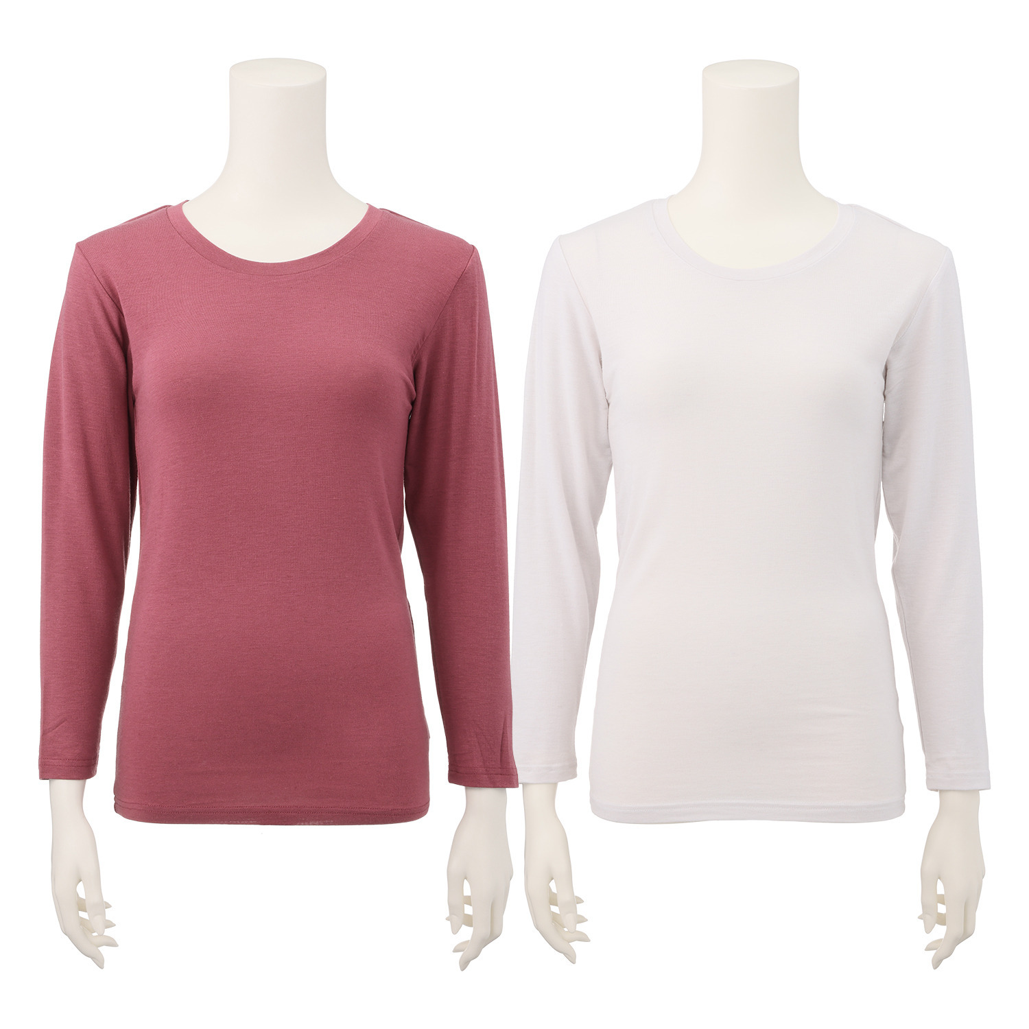 ジュエル 至福の柔らかさ ヒアルロン酸加工　Ｗ重ね 九分袖インナー２枚組