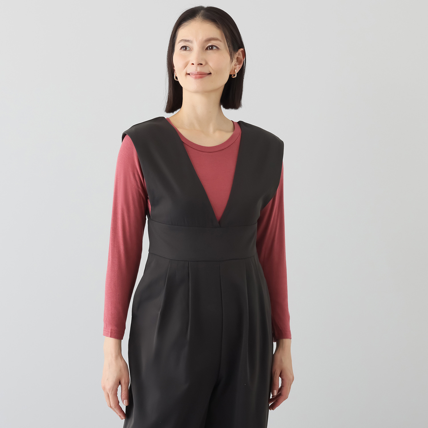 ジュエル 至福の柔らかさ ヒアルロン酸加工　Ｗ重ね 九分袖インナー２枚組