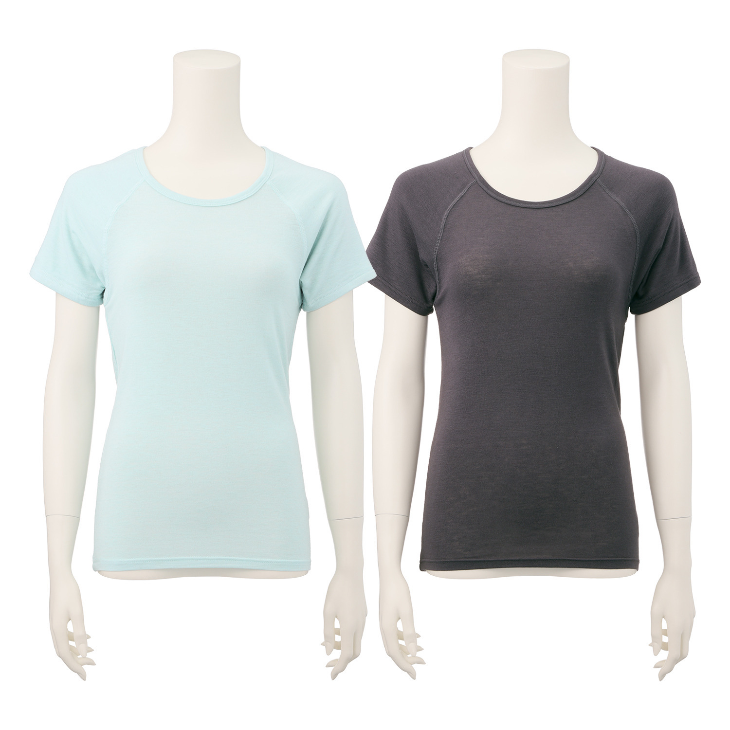 ジュエル 至福の柔らかさ ヒアルロン酸加工　Ｗ重ね フレンチ袖インナー２枚組