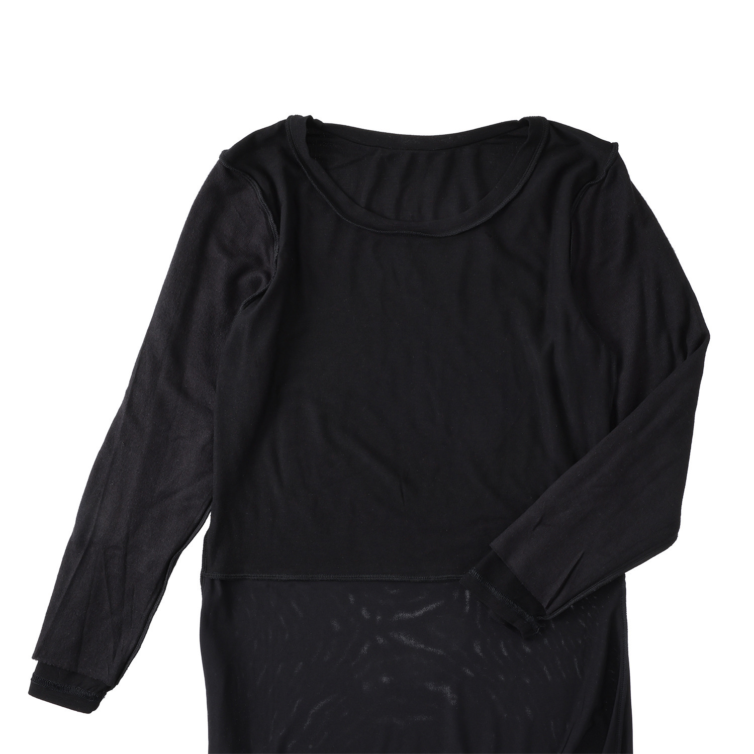 ジュエル 至福の柔らかさ ヒアルロン酸加工　Ｗ重ね ロングスリップ同色２枚組