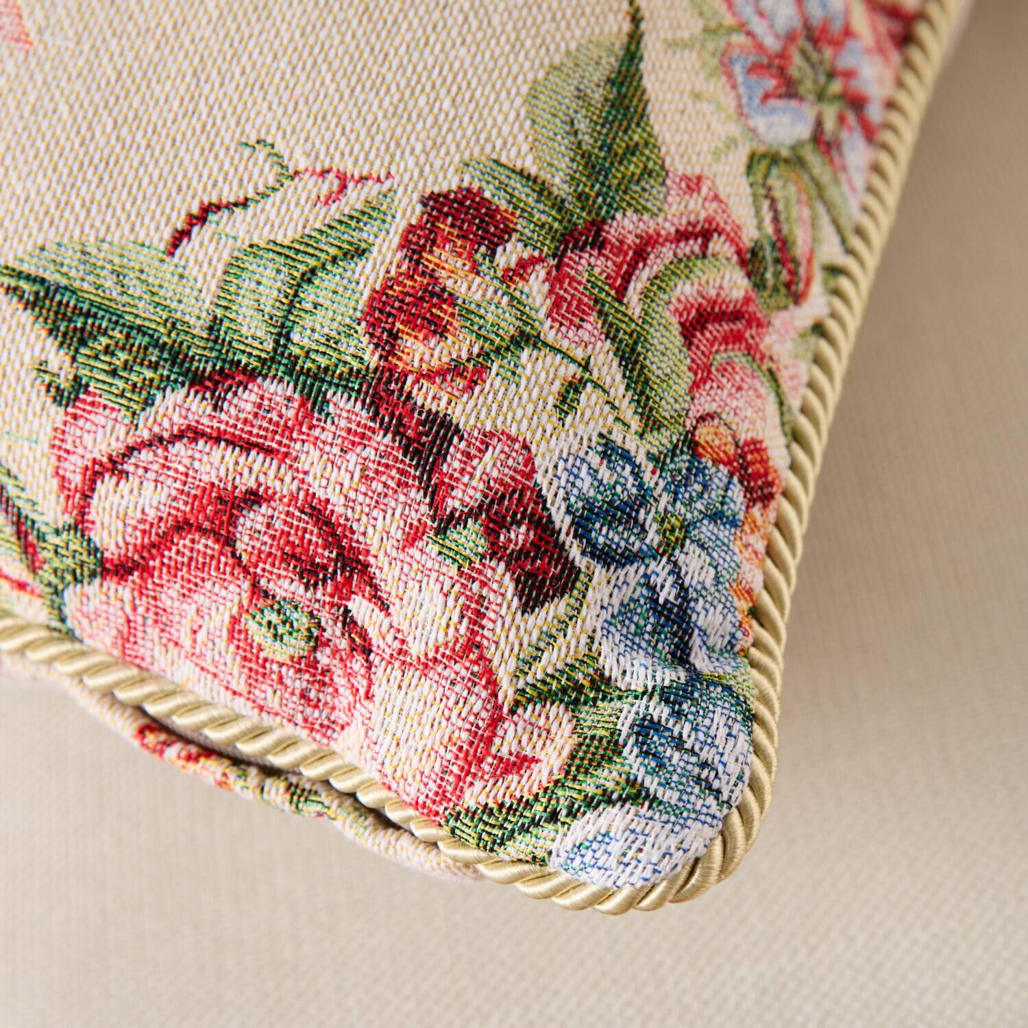 リバーシブル ゴブラン織クッション ２色組