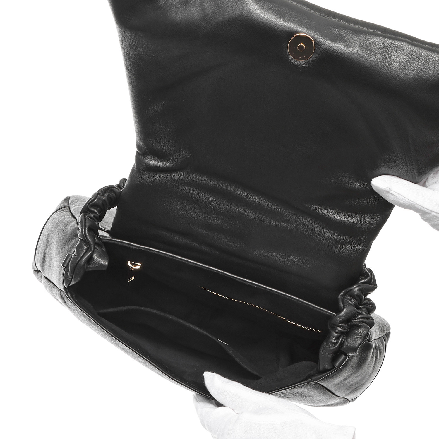 アニタ・ビラルディ イタリア製 ラムレザー ショルダーストラップ付 ワンハンドルバッグ