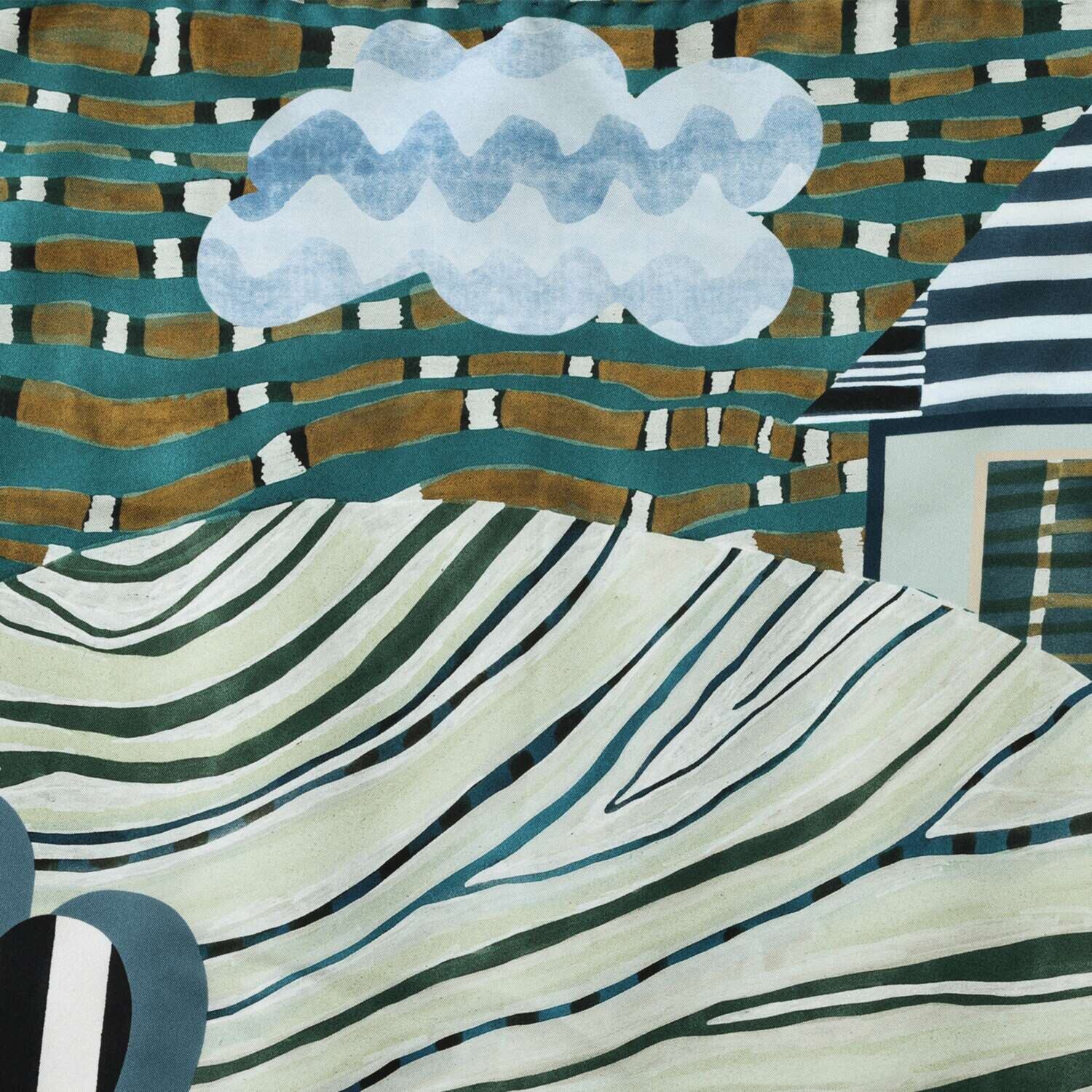 バルビエリ イタリア製 シルク１００％スカーフ