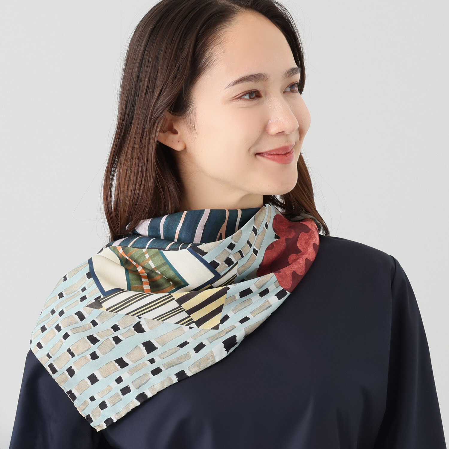 バルビエリ イタリア製 シルク１００％スカーフ