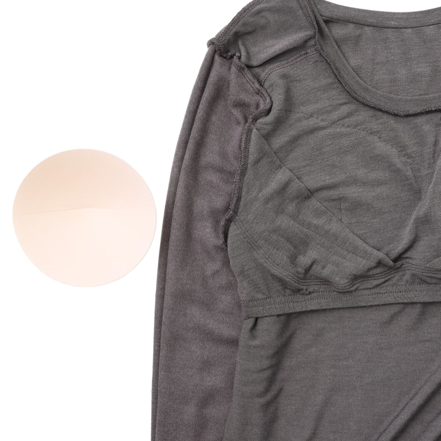 ジュエル 至福の柔らかさ ヒアルロン酸加工　Ｗ重ね カップ付九分袖２枚組