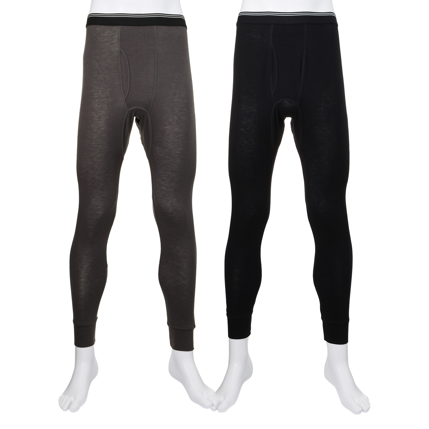 ジュエル 至福の柔らかさ ヒアルロン酸加工　Ｗ重ね ロングタイツ２枚組 ＜メンズ＞