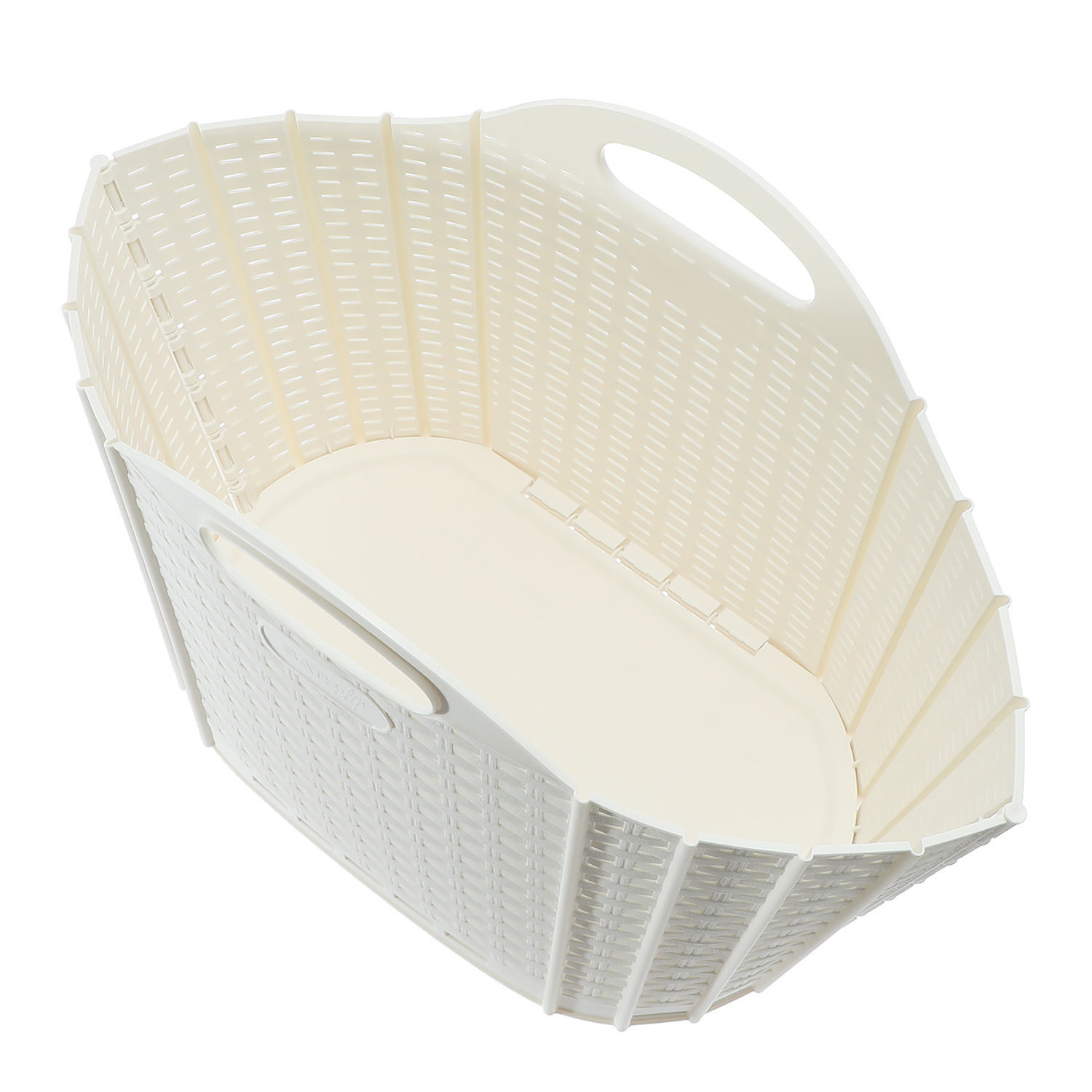 コンパクトに収納できる ハルサスタジオ 折りたためる ランドリーバスケットミニ ２個セット