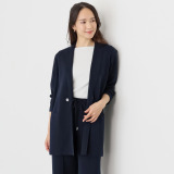 アズイズ　ビーマイセルフ バイ　ネイチャーズ ウールシルク ミラノリブ ライトジャケット