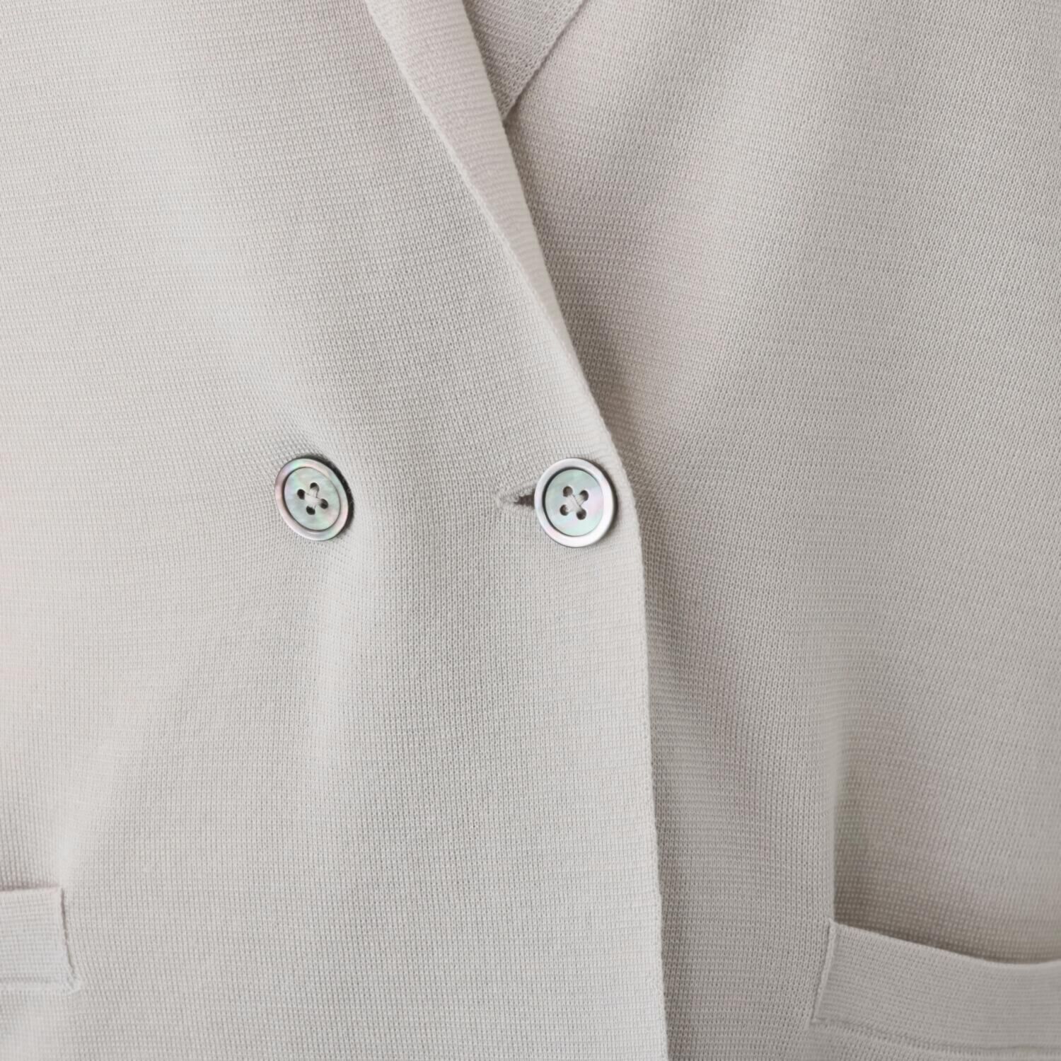 アズイズ　ビーマイセルフ バイ　ネイチャーズ ウールシルク ミラノリブ ライトジャケット