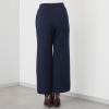 アズイズ　ビーマイセルフ バイ　ネイチャーズ ウールシルク ミラノリブ セミワイドパンツ