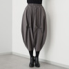 ベルポニー リラックスシルエット ストレッチ素材 デザインテーパードパンツ