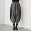 ベルポニー リラックスシルエット ストレッチ素材 デザインテーパードパンツ
