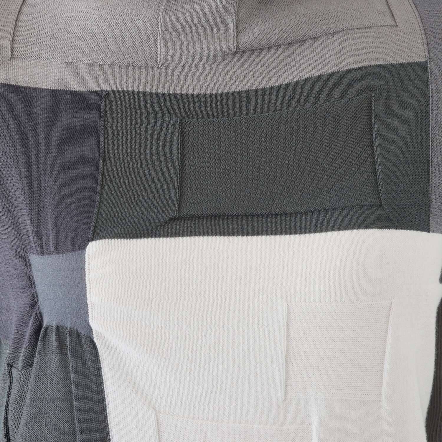 ヨシヨシ インターシャ編 配色ブロック切替 デザインプルオーバー