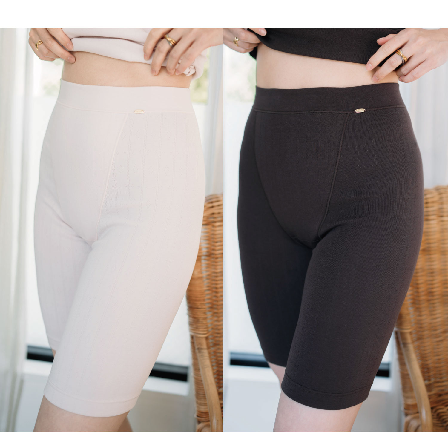 ヘ・エラ 抗菌防臭 コットン贅沢仕立て 深ばき五分丈ショーツ ２枚セット