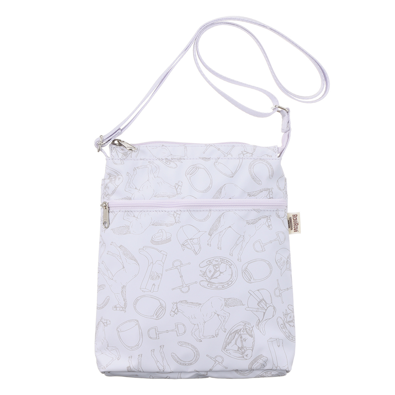 老舗ヤマト屋 超軽量・洗える！ ポリカーボネイト 薄合成皮革使用 Ｗファスナーポシェット “ギャロップシリーズ”