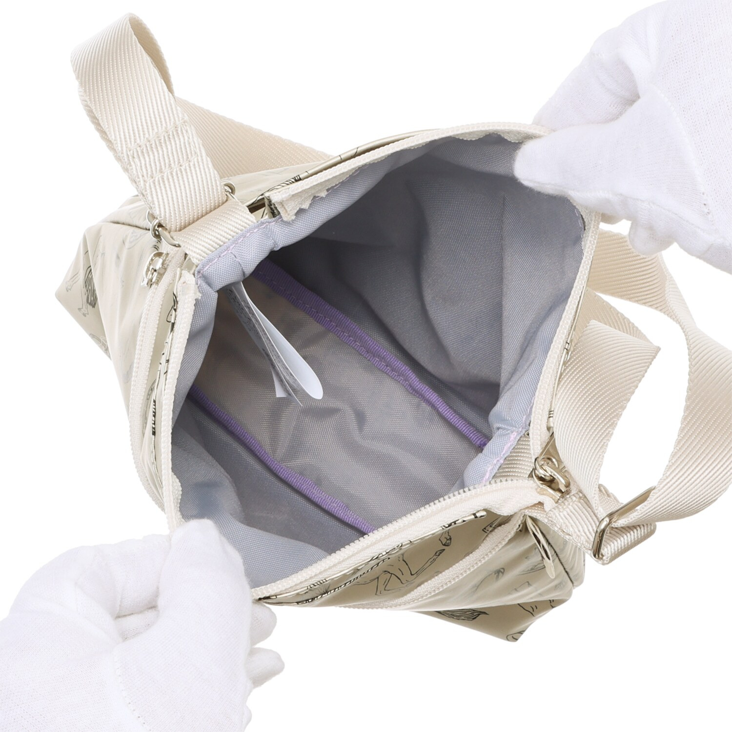 老舗ヤマト屋 超軽量・洗える！ ポリカーボネイト 薄合成皮革使用 Ｗファスナーポシェット “ギャロップシリーズ”