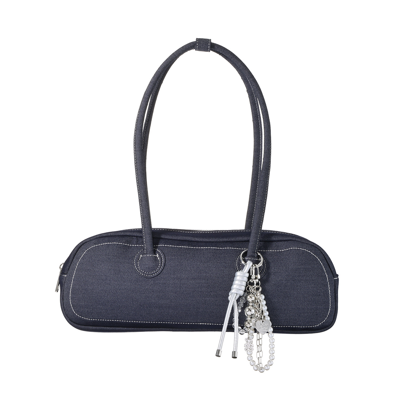 トーチ チャーム付 インディゴバッグ