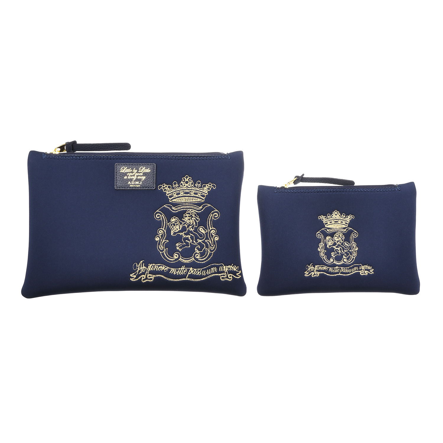 エーディーエムジェイ マジックライト（Ｒ） マーキス刺しゅう ポーチ大小２点セット