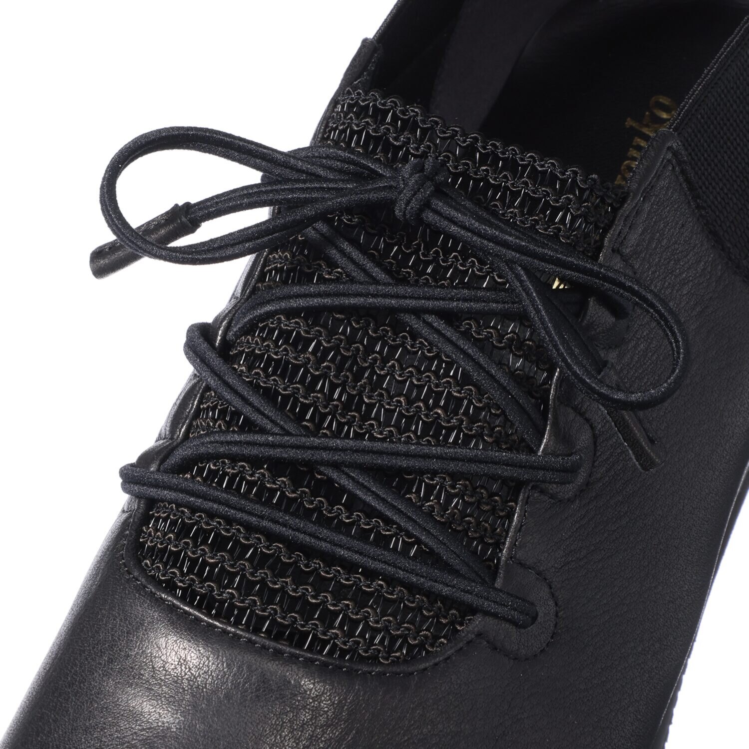 ミスキョウコ 日本製 ソフト牛革 シアーゴムスリッポン