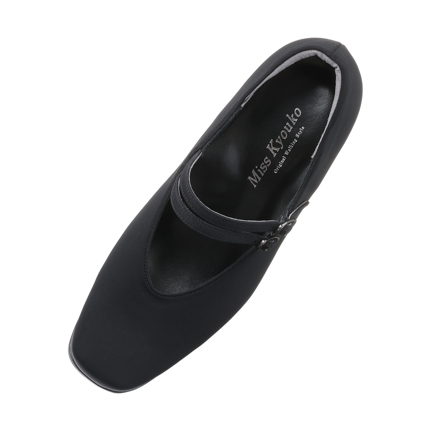 ミスキョウコ 日本製 はっ水 ダブルベルトパンプス