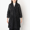ノコ　クチュール 刺しゅうレース モティーフ加工 コート