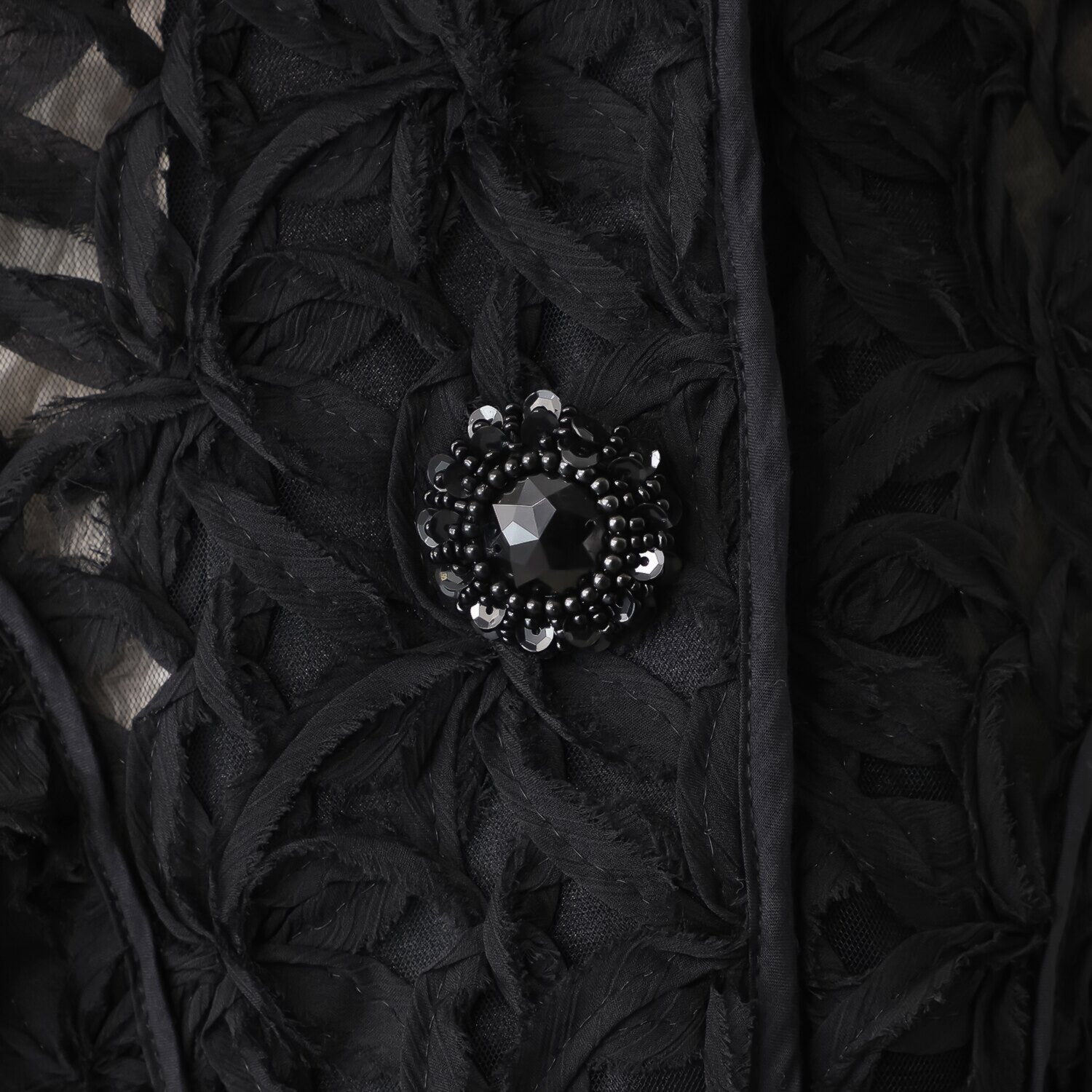 ノコ　クチュール 刺しゅうレース モティーフ加工 コート