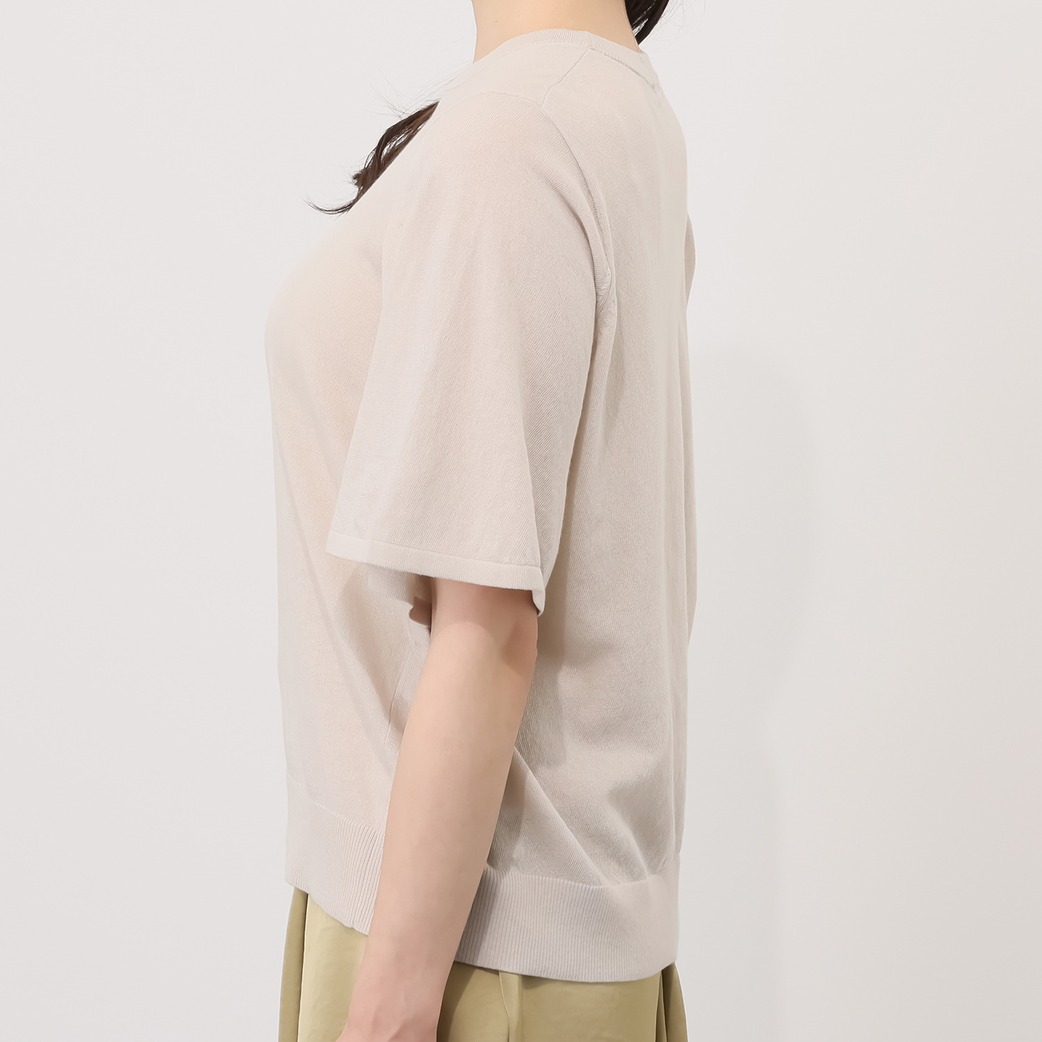 ソアージュ サバンナクール アフリカコットン１００％ 袖フレアー ニットＴシャツ