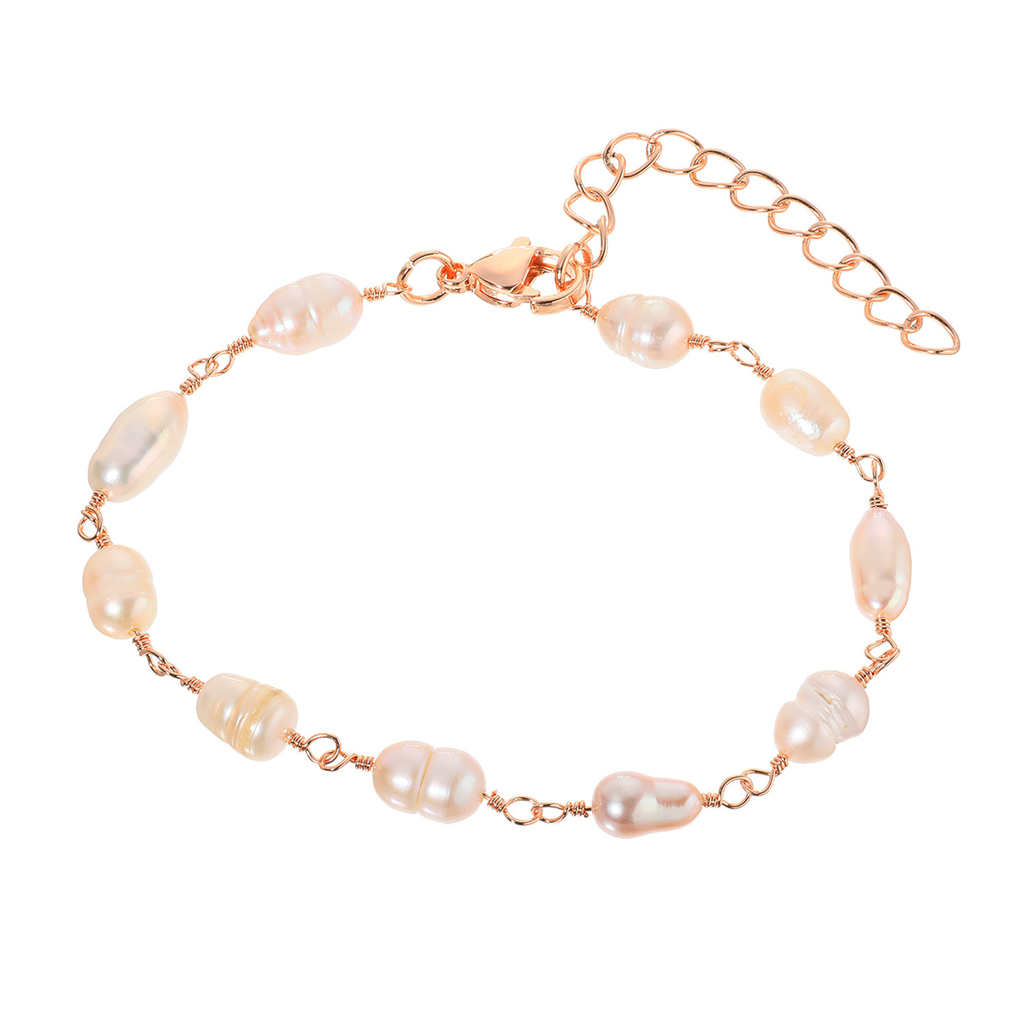 カリーナ・ペルラ ステンレス 淡水パール ブレスレット