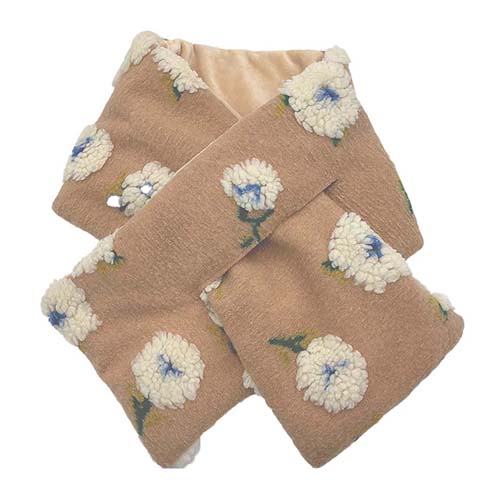 かわいい雑貨屋さん グロリア 立体フラワーモチーフ ティペット