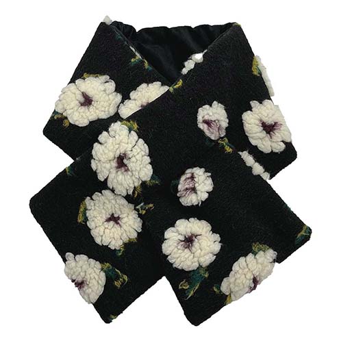 かわいい雑貨屋さん グロリア 立体フラワーモチーフ ティペット