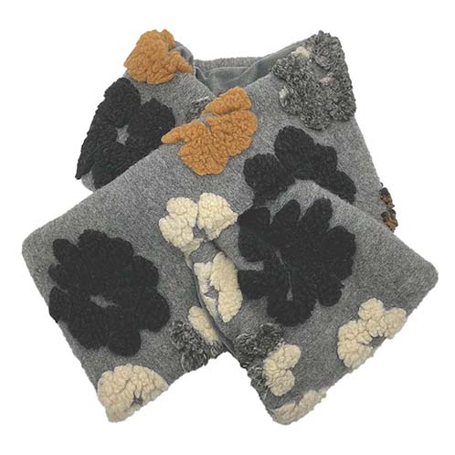 かわいい雑貨屋さん グロリア 立体フラワーモチーフ ティペット