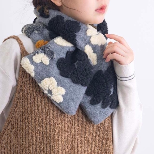 かわいい雑貨屋さん グロリア 立体フラワーモチーフ ティペット