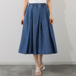 シュガーデプト リヨセルデニム タックバルーンスカート