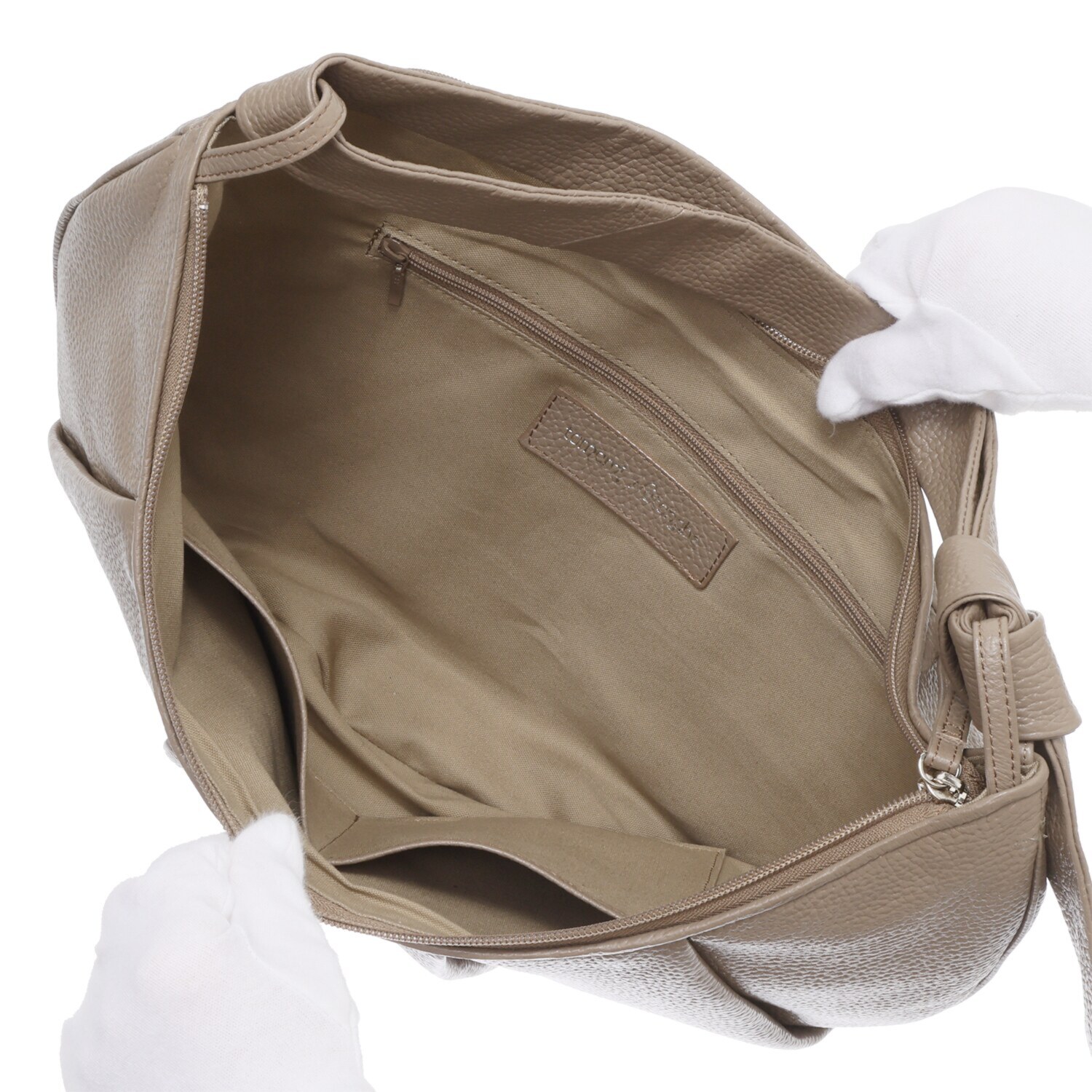 タマミ　ワタナベ 牛革 ショルダーバッグ “クロワッサン　ムー”