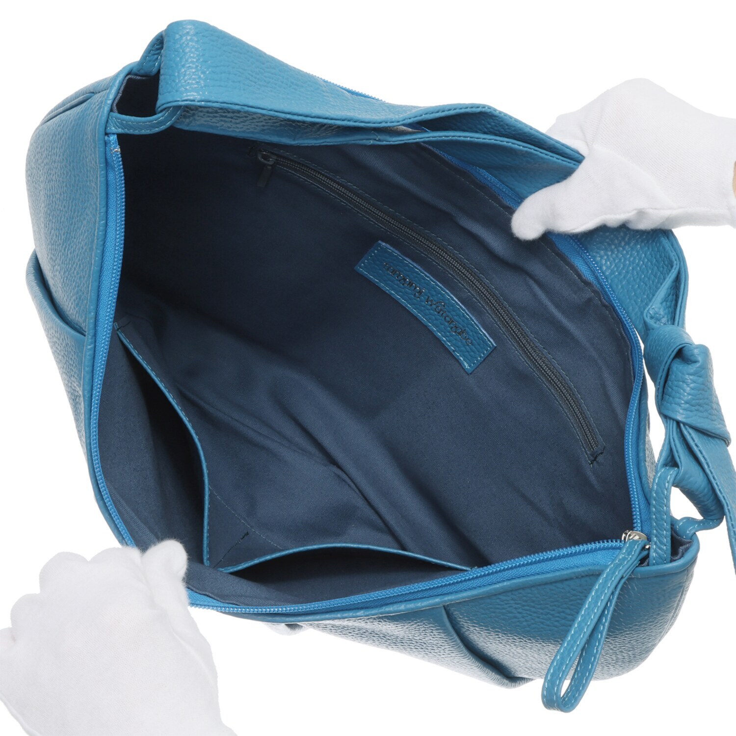 タマミ　ワタナベ 牛革 ショルダーバッグ “クロワッサン　ムー”