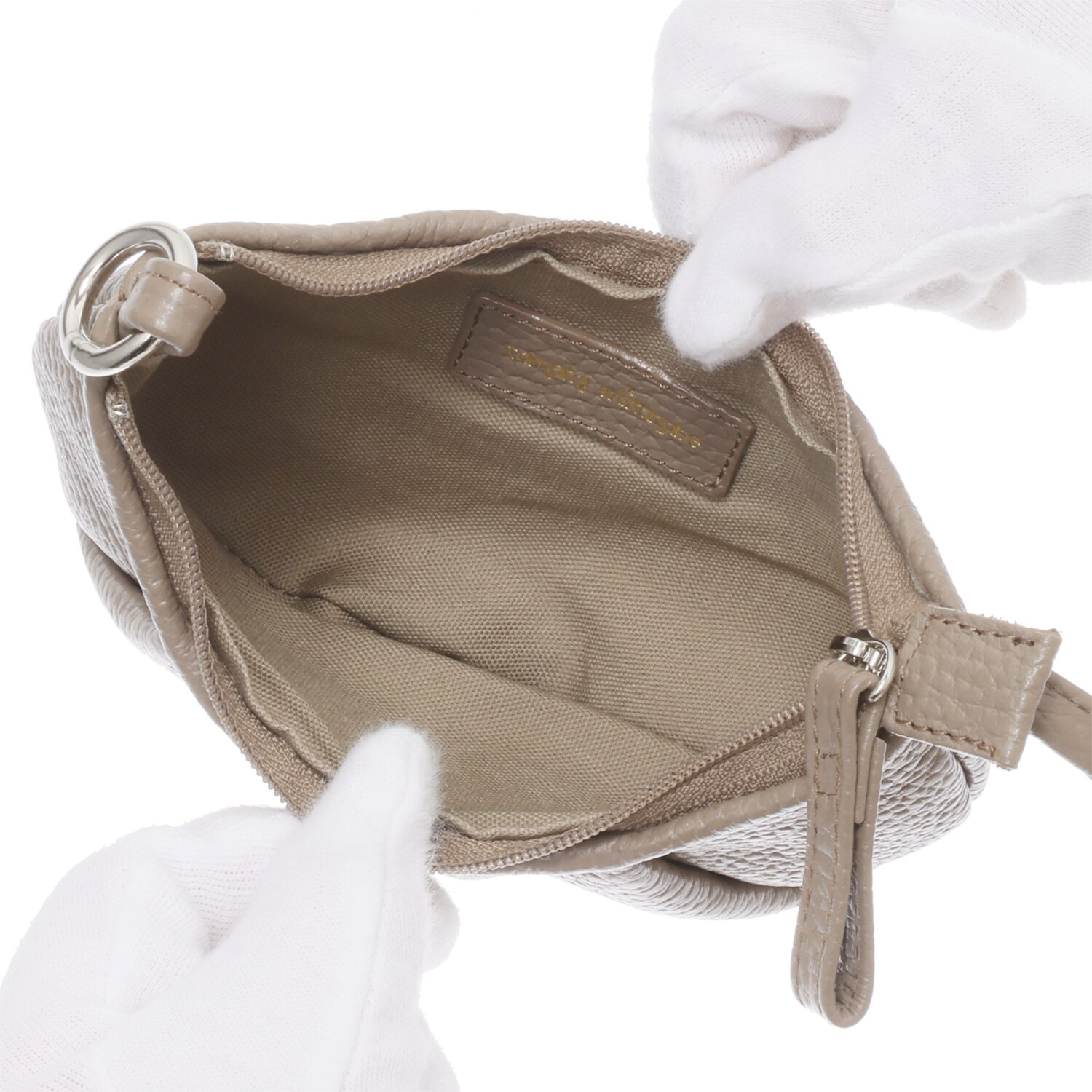 タマミ　ワタナベ 牛革 ポーチ “プチ クロワッサンムー”