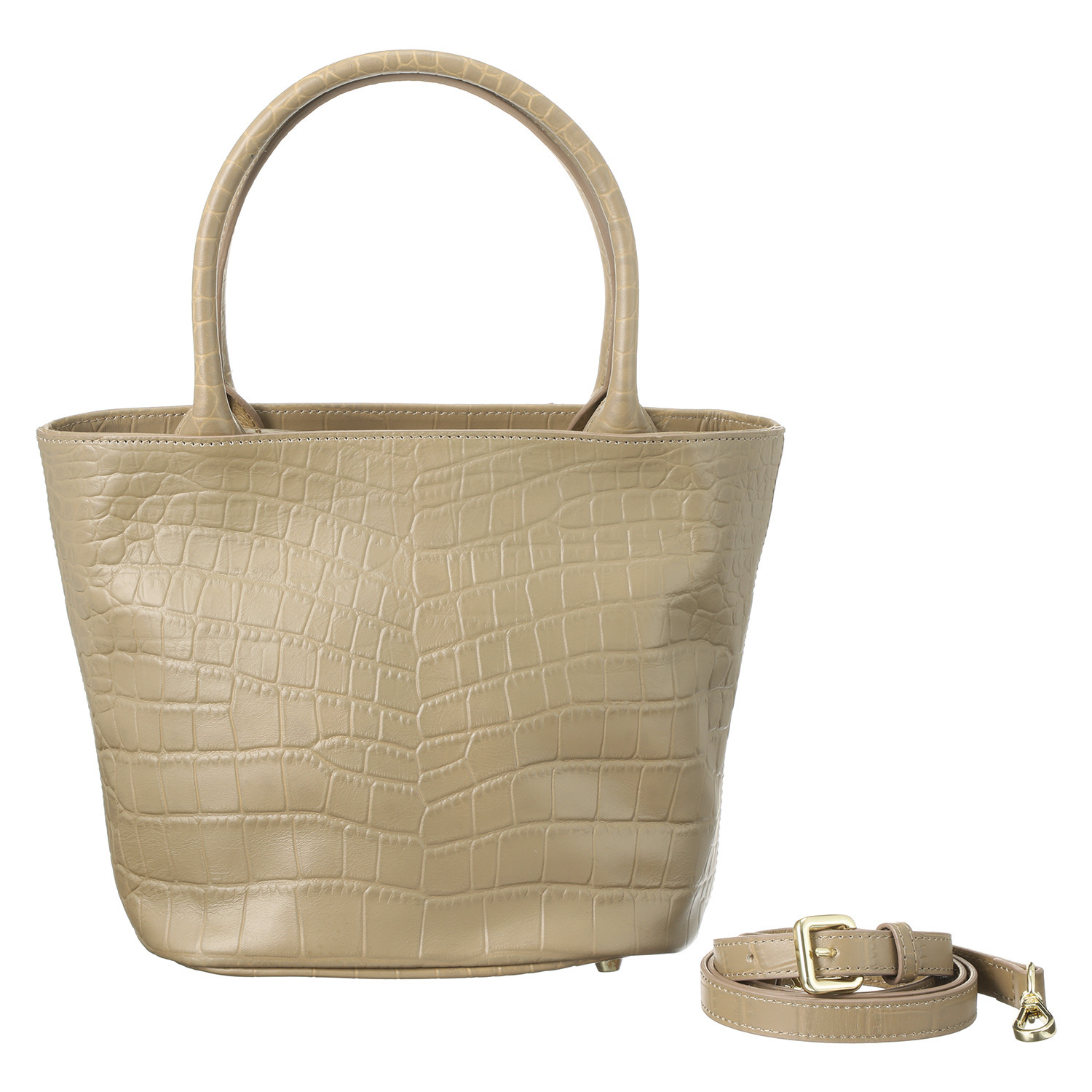 オリタタ 牛革クロコダイル型押し ２ウェイトートバッグ