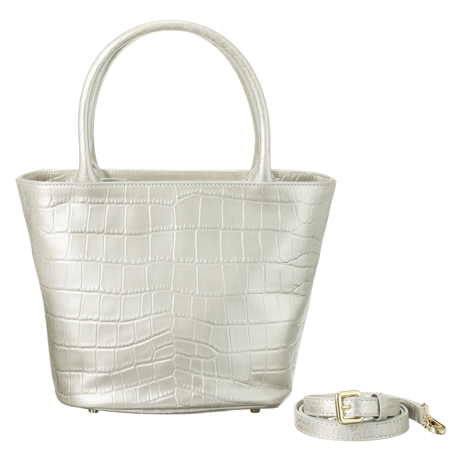 オリタタ 牛革クロコダイル型押し ２ウェイトートバッグ