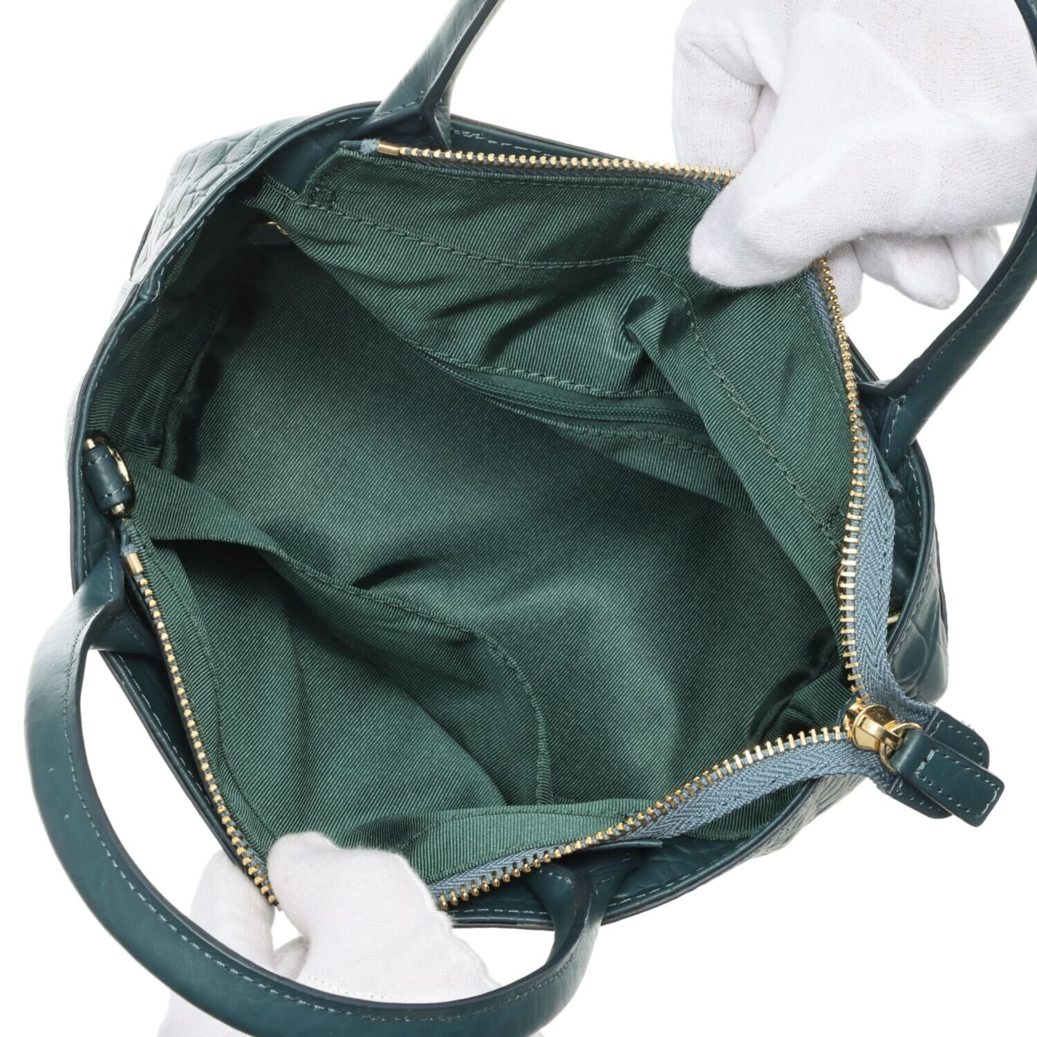 オリタタ 牛革クロコダイル型押し ２ウェイトートバッグ