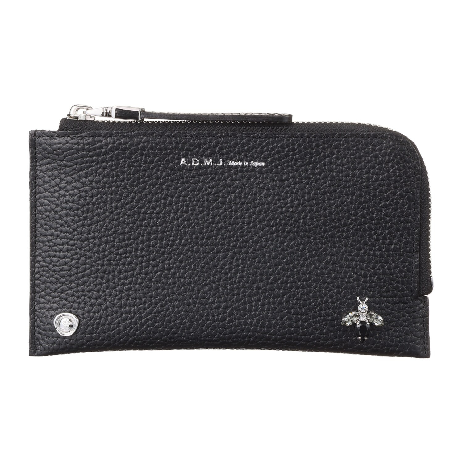 エーディーエムジェイ ＴＨＥ　ＢＥＥ 牛革シュリンク型押し オーガナイザーパース